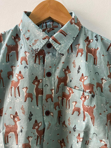 Kids Deer Print Stylish Comfort Shirt