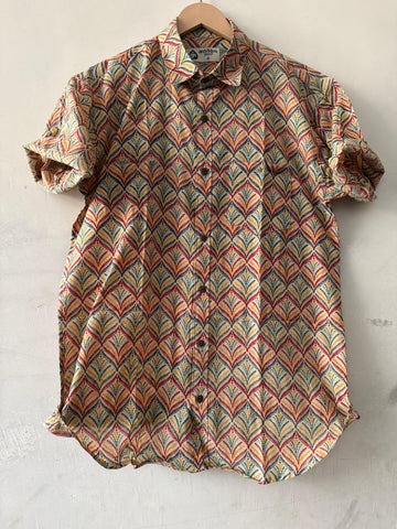 Kalamkari Print Shirt Cotton Shirt - Kartikeya Jaipur