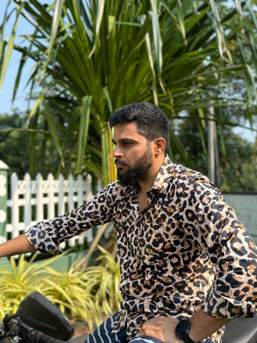 Jungle Print Cotton Co ord Sets Mens