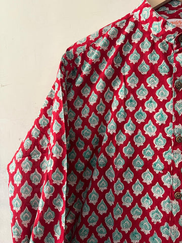 Kalamkari Print Cotton Shirt for Men