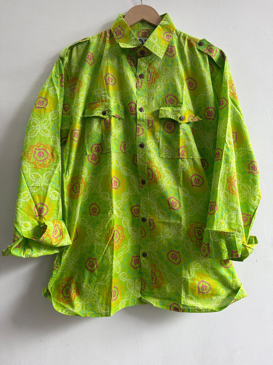 Old School Clothing Vintage Hunting Cotton Shirt - Bandhej