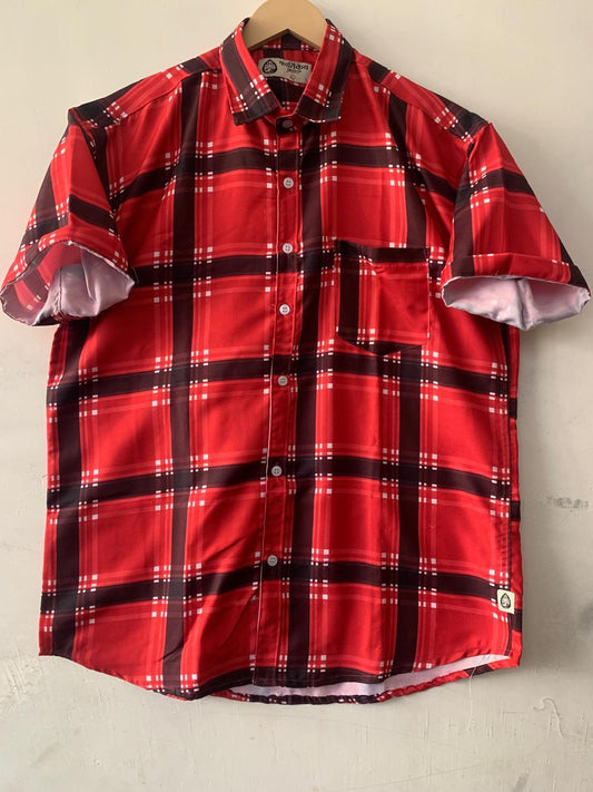 Printed Cotton Blended Shirt For Men