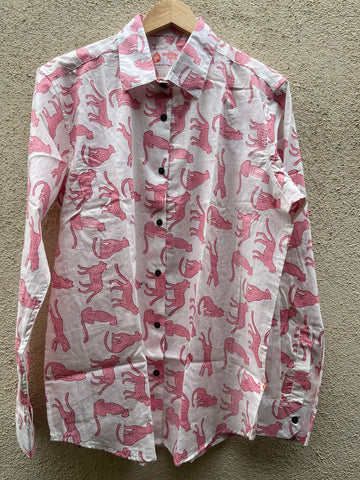 Jungle Print Full Sleeve Cotton Shirt for Womens