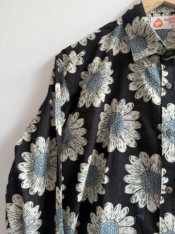 Floral Prints Cotton Mens Full Sleeves Shirt