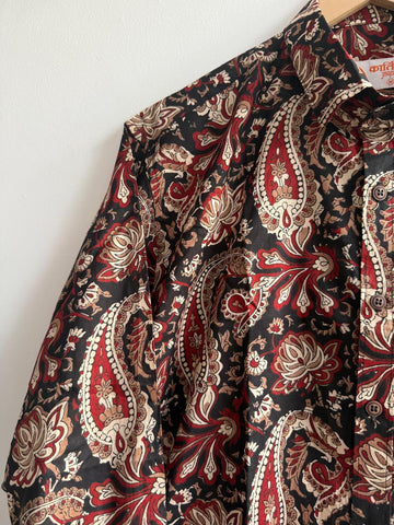 Kalamkari Print Cotton Mens Full Sleeves Shirt