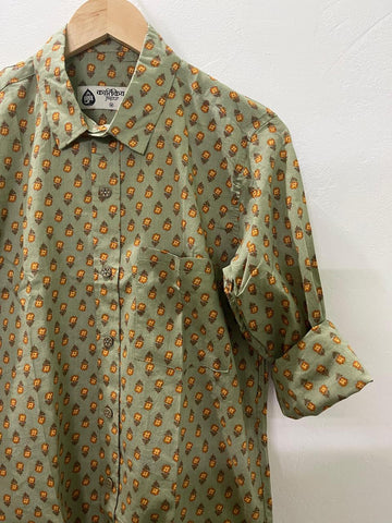 Kartikeya Jaipur Mehndi Cotton Shirt X SAMARTH SHANDILYA