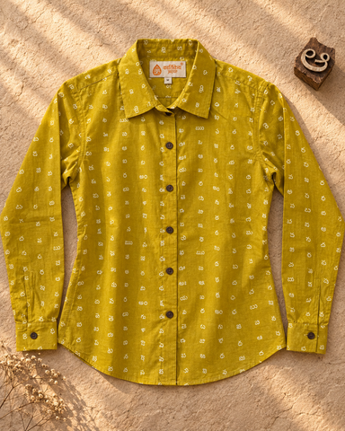 Classic Telugu Alphabet Full Sleeves Shirt for Women