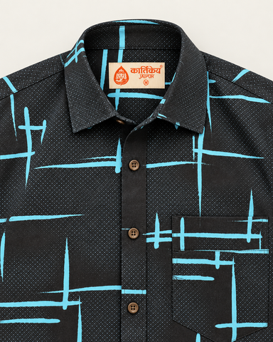 Kartikeya Jaipur Mens Printed Casual Shirt - Party Edit