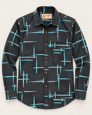 Kartikeya Jaipur Mens Printed Casual Shirt - Party Edit