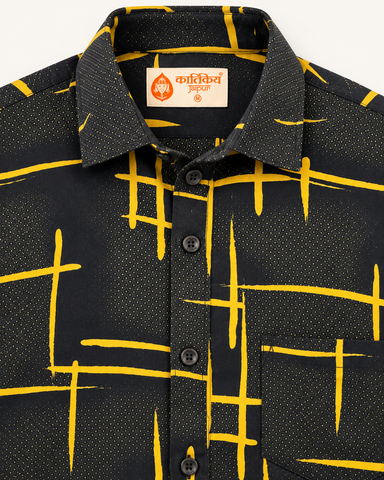 Kartikeya Jaipur Mens Printed Casual Shirt - Party Edit