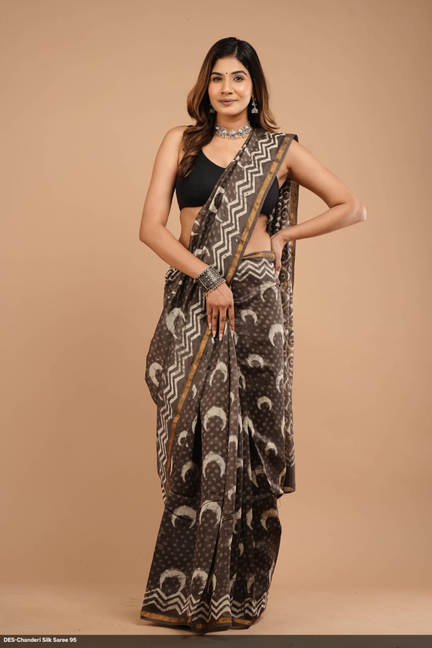 Beautiful Chanderi Saree with Blouse