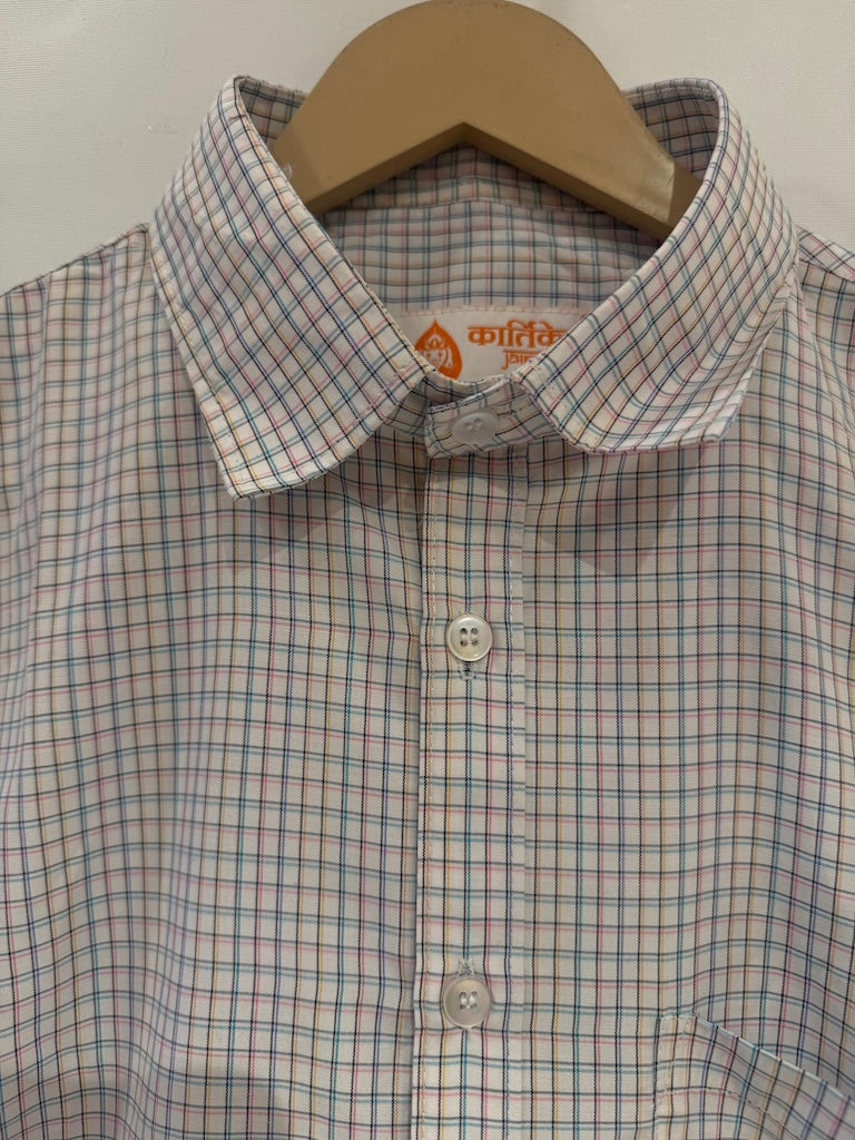 Mens Mini Checkered Every Day Wear Premium Cotton Shirt