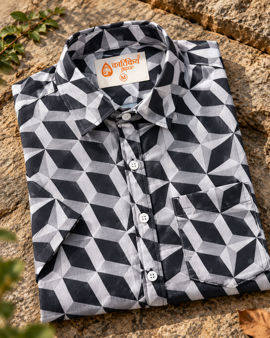 Cotton Blend Casual Shirt For Men