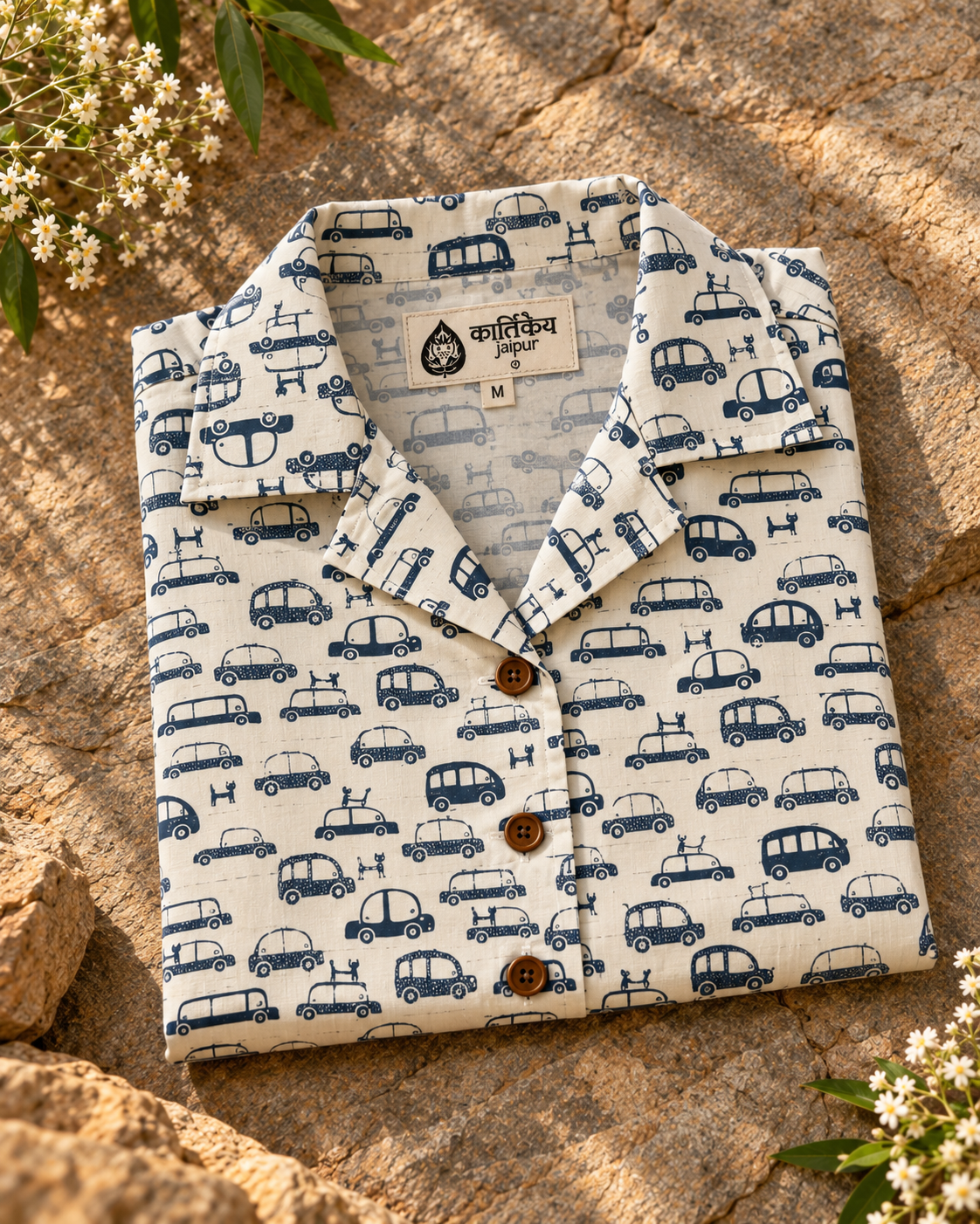 Funky Women's Car Printed Crop Shirt