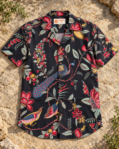 Jungle Print Cuban Collar Shirt for Men ( Limited Edition )