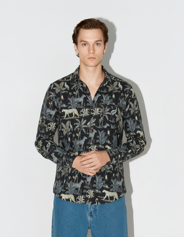 Black Full Sleeve Casual Shirt for Men
