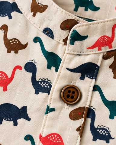 Kartikeya Jaipur Boys Dino Print Shirt