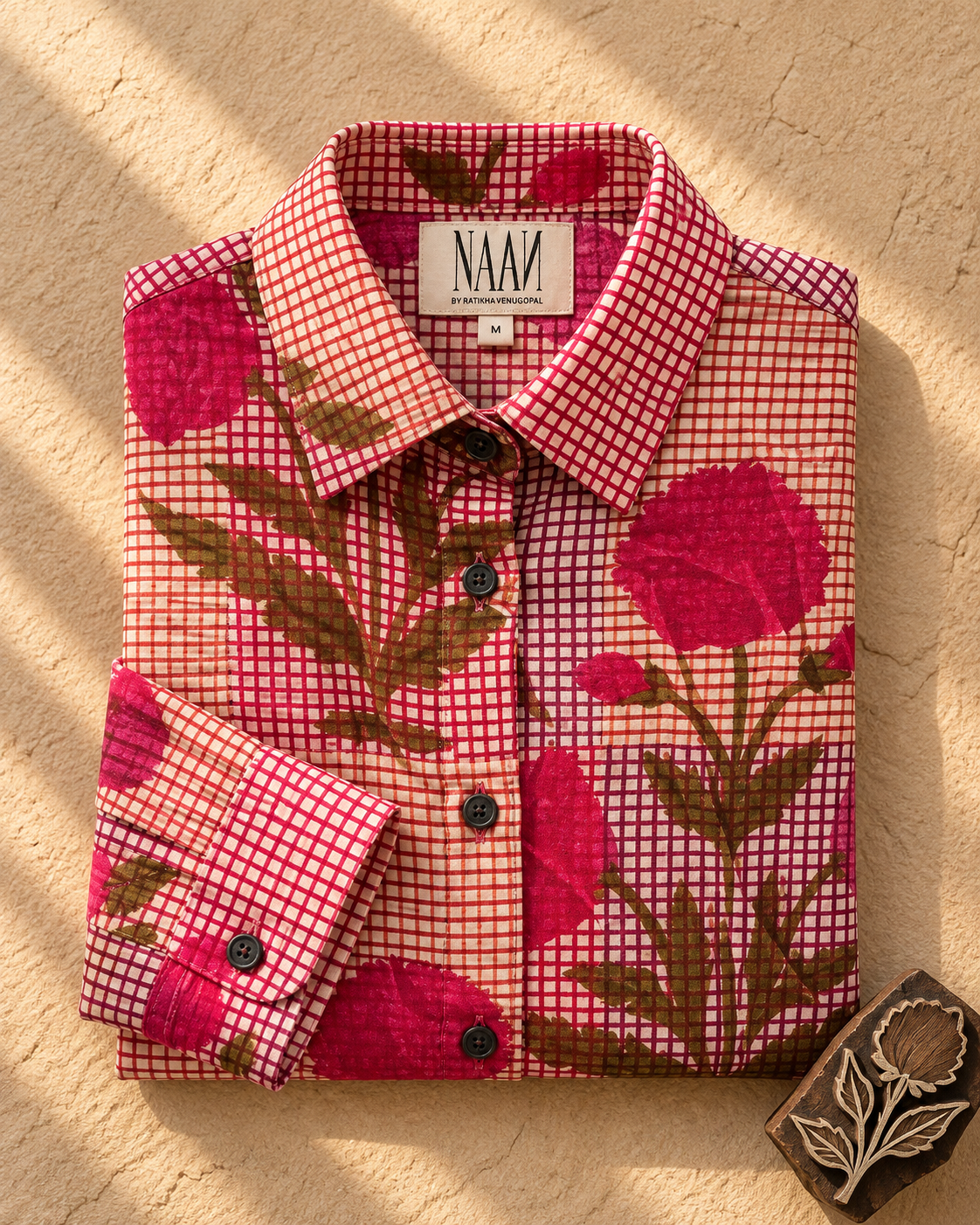 Floral Oversized Cotton Shirt for Women X Ratikha Venugopal