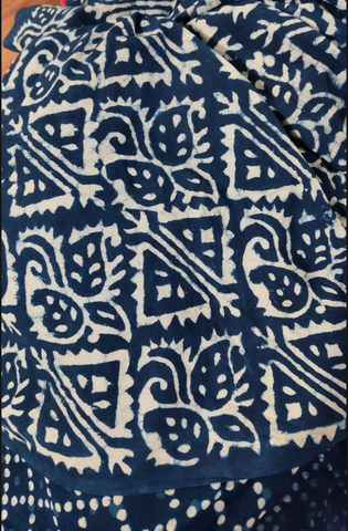 Kartikeya Jaipur Natural Print Indigo Shirt - Limited Edition