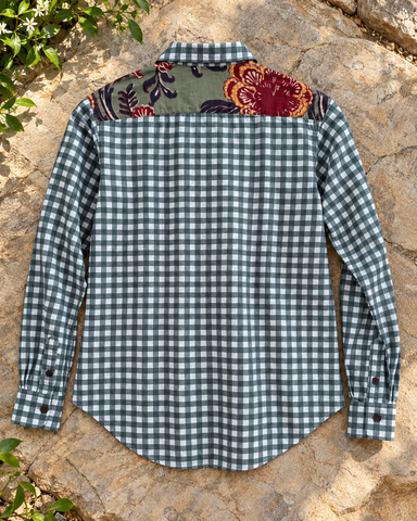 Niva Floral Vintage Womens Cotton Shirt by NAAN by Ratikha Venugopal