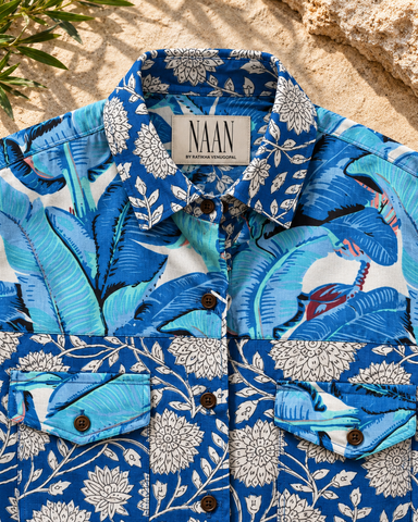 Niva Floral Vintage Womens Cotton Shirt by NAAN by Ratikha Venugopal
