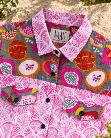 Niva Floral Vintage Womens Cotton Shirt by NAAN by Ratikha Venugopal