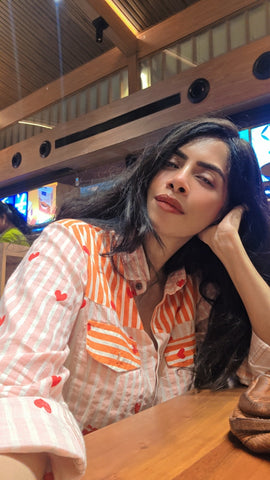 Niva Floral Vintage Womens Cotton Shirt by NAAN by Ratikha Venugopal