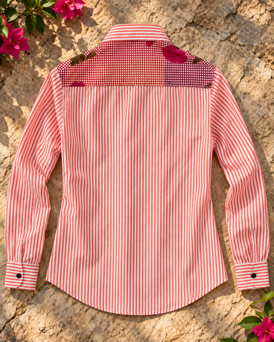 Niva Floral Vintage Womens Cotton Shirt by NAAN by Ratikha Venugopal