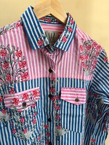 Niva Floral Vintage Womens Cotton Shirt by NAAN by Ratikha Venugopal ( Pre book - dispatch by 10th July )