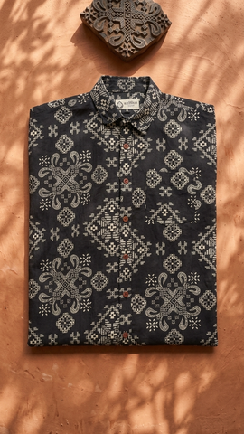 Floral Print Casual Shirt for Men By Kartikeya Jaipur