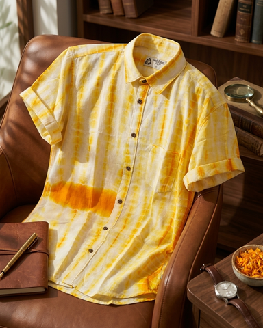 Kartikeya Jaipur Tie & Dye Handcrafted Cotton Shirt - Limited Edition