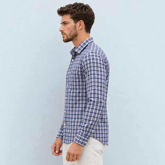 Mens Broad Checks Every Day Wear Premium Cotton Shirt