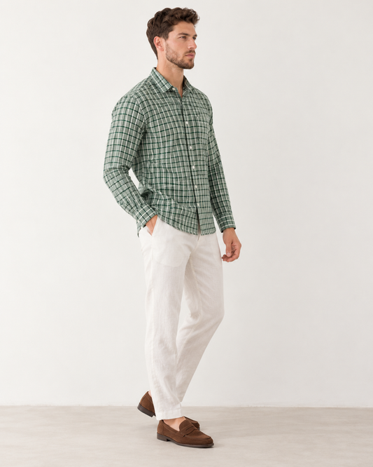Mens Broad Checks Every Day Wear Premium Cotton Shirt