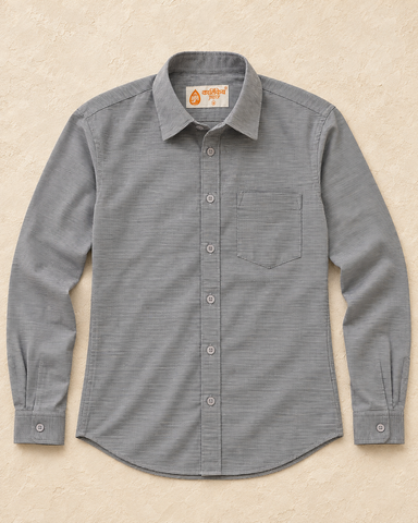 Classic Giza Premium Cotton Shirt for Men - Gray