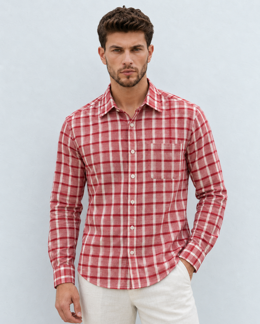 Mens Broad Checks Premium Cotton Shirt - Classics