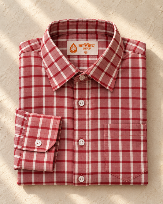 Mens Broad Checks Premium Cotton Shirt - Classics