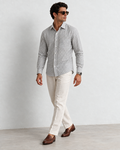 Mens Checkered Every Day Wear Premium Cotton Shirt