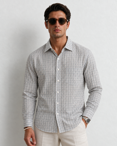 Mens Checkered Every Day Wear Premium Cotton Shirt