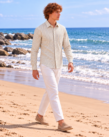 Mens Checkered Every Day Wear Premium Cotton Shirt
