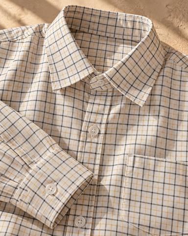 Mens Checkered Every Day Wear Premium Cotton Shirt