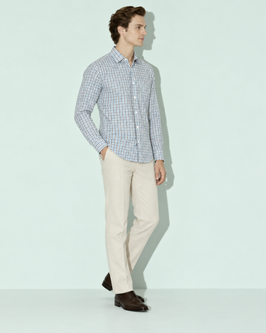 Mens Mini Checkered Every Day Wear Premium Cotton Shirt