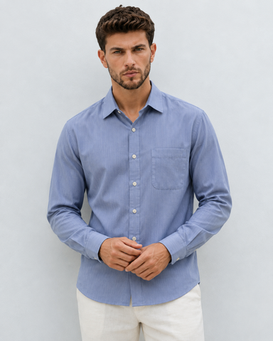 Premium Giza Cotton Solid Shirt for Men - Limited Edition