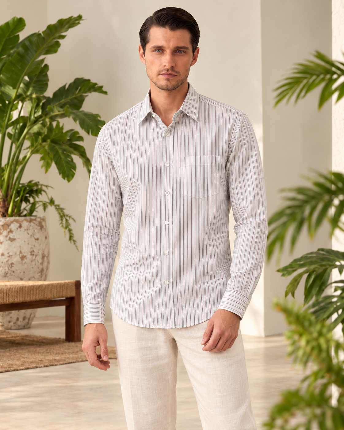 Mens Stripper Premium Cotton Shirt - Semi Casual