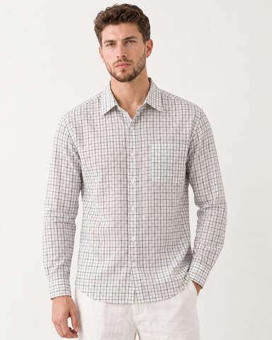 Mens Small Checks Every Day Wear Premium Cotton Shirt
