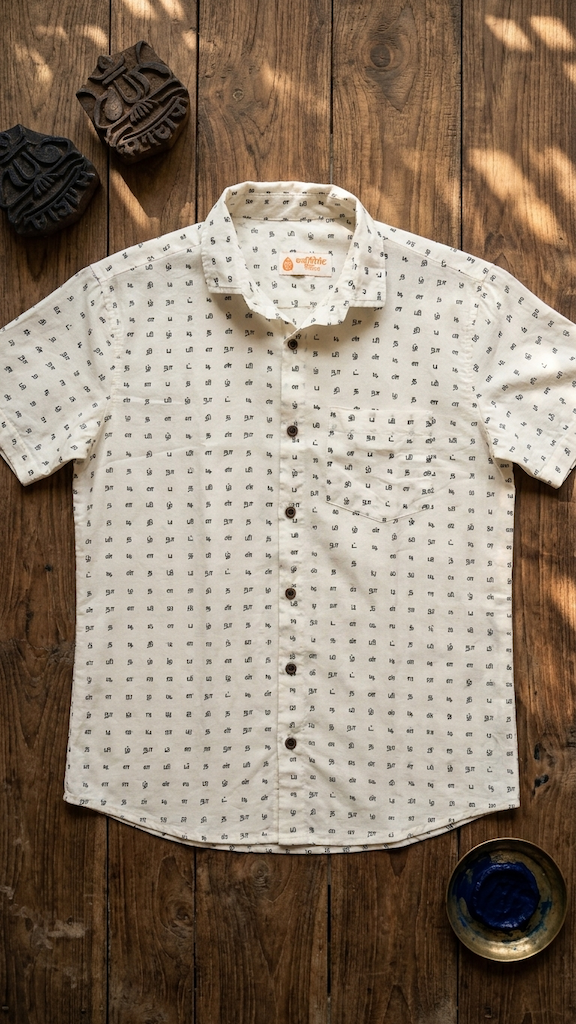Classic ( தமிழ்நாட்டின் தளபதி) The commander of Tamilnadu Organic Men’s Shirt