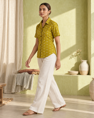 Heritage Telugu Script Shirt for Women