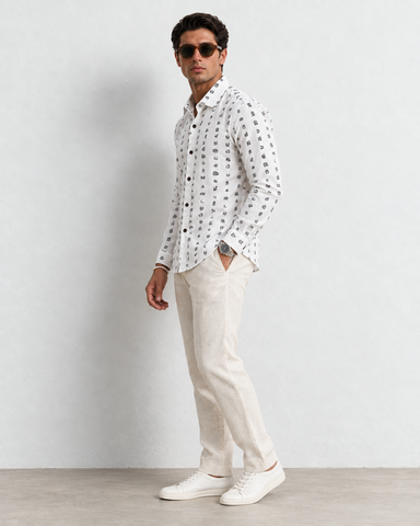 தமிழ் எழுத்து  Men’s Full Sleeve Tamil Classic Cotton Organic Shirt