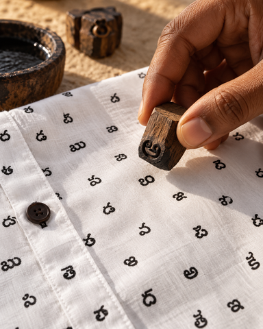 Classic Telugu Alphabet Full Sleeves Shirt for Women