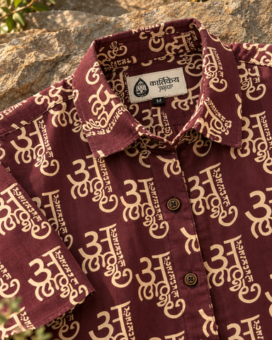 अक्षरमाला Cotton Half Sleeve Shirt for Women