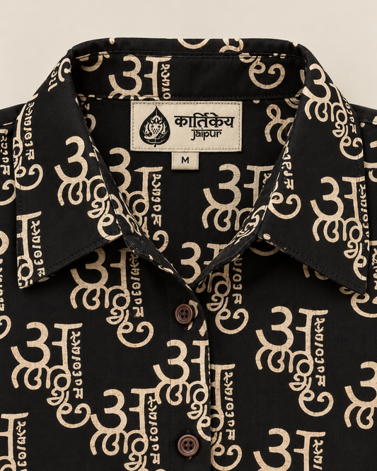अक्षरमाला Cotton Half Sleeve Shirt for Women